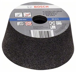 Bosch Чашечный шлифкруг, конусный, по металлу/литью 90 mm, 110 mm, 55 mm, 16 [1608600231]