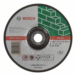 Отрезной круг, выпуклый, Bosch Expert for Stone C 24 R BF, 180 mm, 3,0 mm [2608600317]
