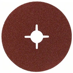 Bosch Фибровый шлифкруг для угловой шлифмашины, корунд 180 мм, 22 мм, 120 [2608605489]