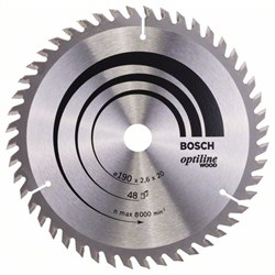 Пильный диск Bosch Optiline Wood 190 x 20/16 x 2,6 mm, 48 [2608640614]