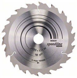 Пильный диск Bosch Speedline Wood 150 x 20 x 2,2 mm, 18 [2608640781]