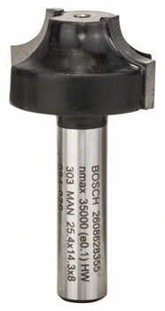 Профильная фреза Bosch E 8 mm, R1 6,3 mm, D 25,4 mm, L 14 mm, G 46 mm [2608628355]