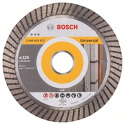 Алмазный отрезной круг Bosch Best for Universal Turbo 125 x 22,23 x 2,2 x 12 mm [2608602672]