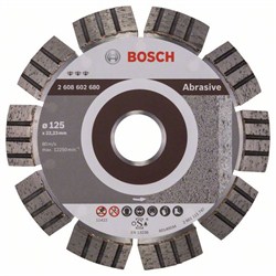 Алмазный отрезной круг Bosch Best for Abrasive 125 x 22,23 x 2,2 x 12 mm [2608602680]