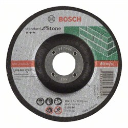 Отрезной круг, выпуклый, Bosch Standard for Stone C 30 S BF, 115 mm, 22,23 mm, 2,5 mm [2608603173]