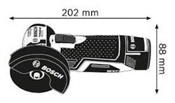 Аккумуляторная угловая шлифмашина Bosch GWS 12V-76 В-EC, SOLO [06019F2000] - фото 65647