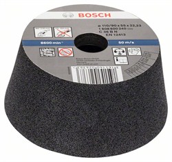 Bosch Чашечный шлифкруг, конусный, по камню/бетону 90 mm, 110 mm, 55 mm, 36 [1608600240]