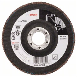 Лепестковый шлифкруг Bosch Best for Inox 125 мм, 22,23 мм, 80 [2608607640]