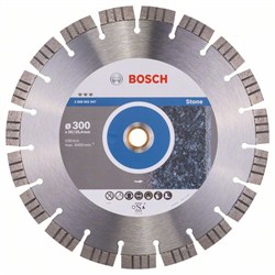 Алмазный отрезной круг Bosch Best for Stone 300 x 20,00+25,40 x 2,8 x 15 mm [2608602647]