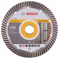 Алмазный отрезной круг Bosch Best for Universal Turbo 150 x 22,23 x 2,4 x 12 mm [2608602673]