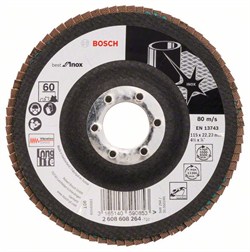 Лепестковый шлифкруг Bosch Best for Inox 115 мм, 22,23, 60 [2608608264]